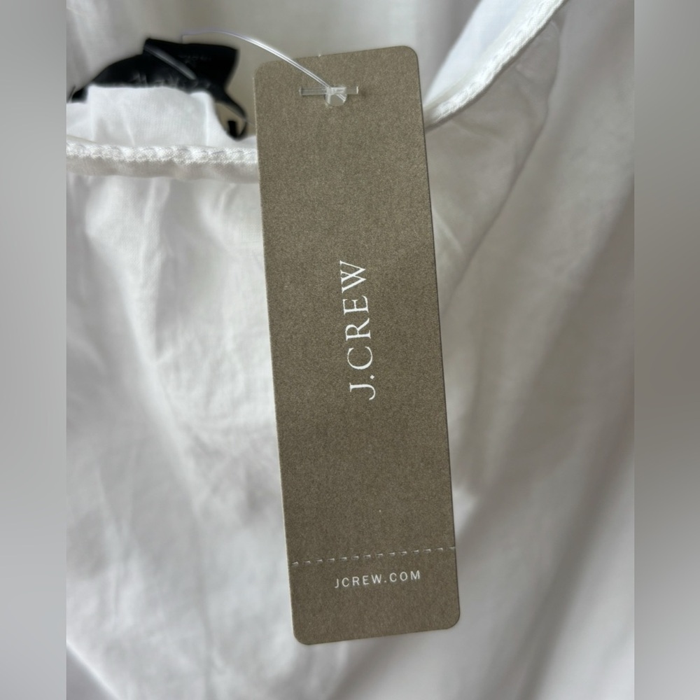 J. Crew NWT cotton halter maxi dress with rainbow stitching in white, small ✨ - Picture 9 of 11